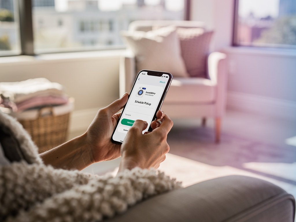 Schedule your pickup on your phone